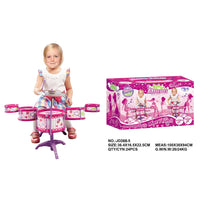 HKM-478547 Kids Modern Design Jazz Drum Set with Stool - Educational Musical Toy for Children