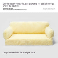 HKM-478611 Universal Winter Soft Cat Nest Removable Washable Pet Sofa in Various Colors