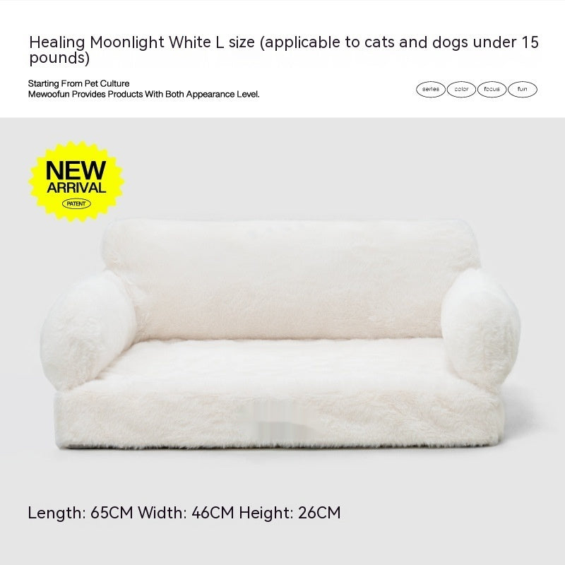HKM-478611 Universal Winter Soft Cat Nest Removable Washable Pet Sofa in Various Colors