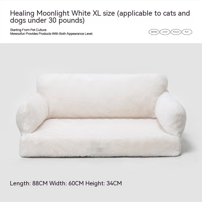 HKM-478611 Universal Winter Soft Cat Nest Removable Washable Pet Sofa in Various Colors