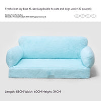HKM-478611 Universal Winter Soft Cat Nest Removable Washable Pet Sofa in Various Colors