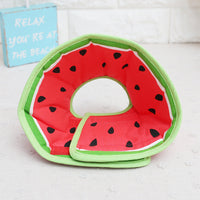 HKM-478675 Comfortable Cartoon Fruit Donut Dog Collar - Adjustable Padded Recovery Cone for Pets