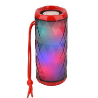HKM-478675 Portable Bluetooth Speaker with Subwoofer, TF Card & FM Radio, 10M Wireless Range, Multi-Colored LED Lights
