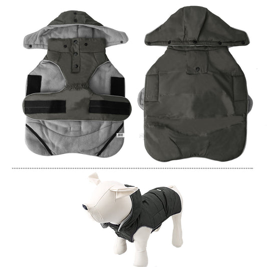 HKM-478675 Water-Repellent Cotton Dog Vest for All Sizes in Gray