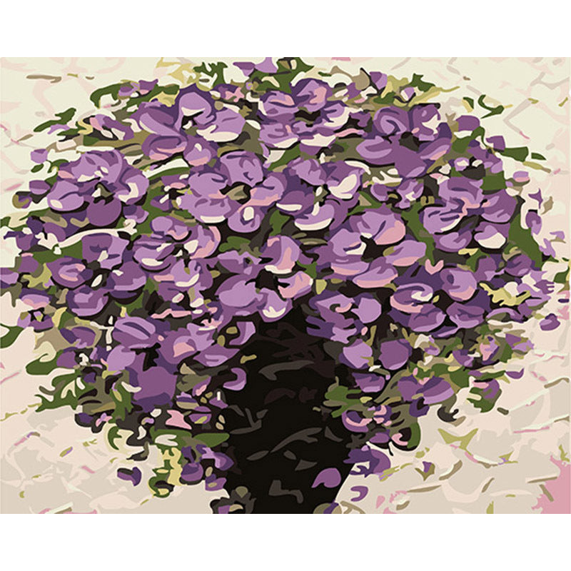 HKM-478739 Digital Oil Painting of Elegant Floral Arrangements in Canvas - Multi-Color Options Available