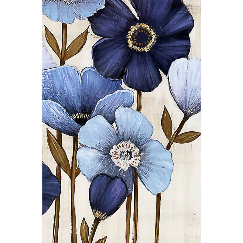 HKM-478739 Digital Oil Painting of Elegant Floral Arrangements in Canvas - Multi-Color Options Available