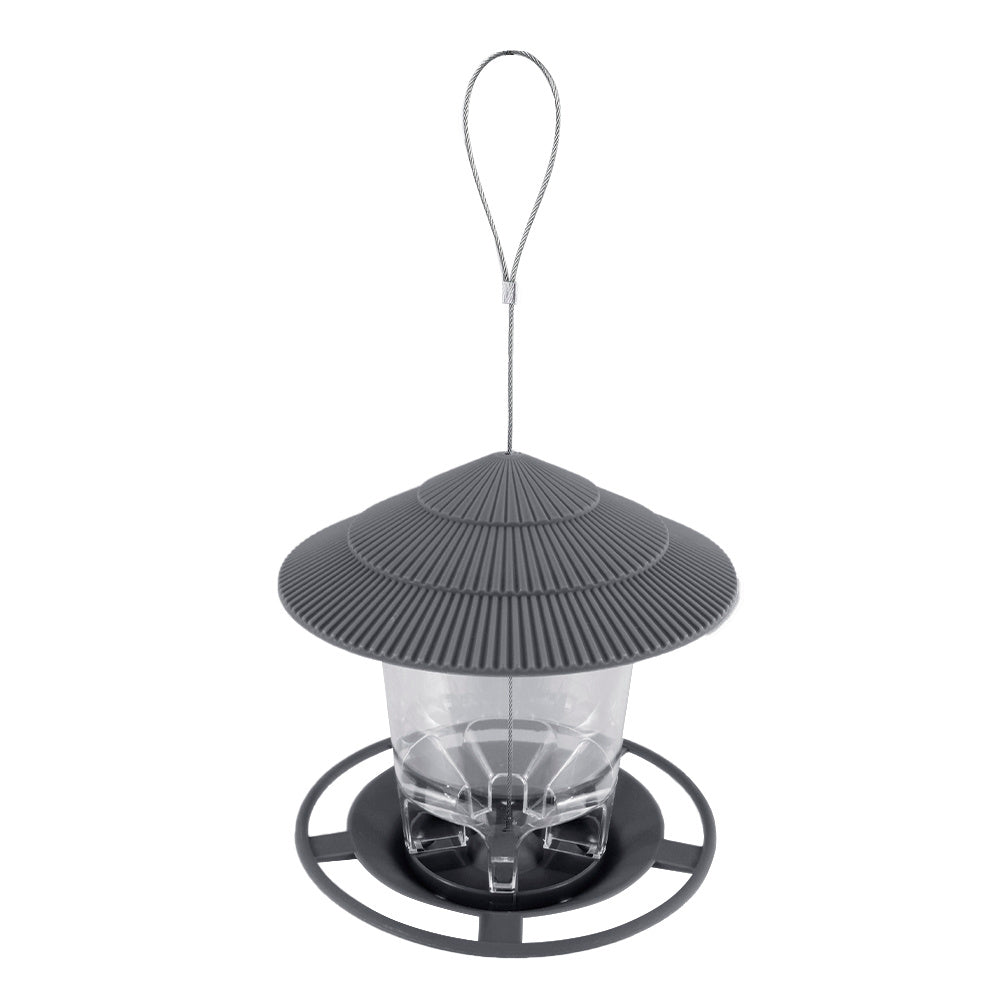 HKM-479059 Hanging Metal Bird Feeder with Hexagonal Design for Garden and Patio Use