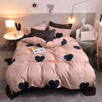 HKM-479123 Cartoon Pattern Polyester Duvet Cover Set with Pillowcases - Available in Multiple Designs
