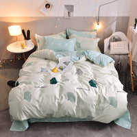 HKM-479123 Cartoon Pattern Polyester Duvet Cover Set with Pillowcases - Available in Multiple Designs