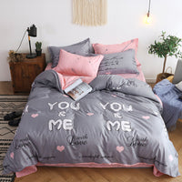 HKM-479123 Cartoon Pattern Polyester Duvet Cover Set with Pillowcases - Available in Multiple Designs