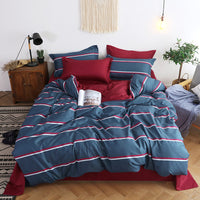 HKM-479123 Cartoon Pattern Polyester Duvet Cover Set with Pillowcases - Available in Multiple Designs