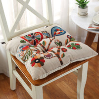HKM-479187 Thickened Non-Slip Cotton and Hemp Chair Cushion for Children's Dining and Car Seats