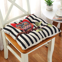 HKM-479187 Thickened Non-Slip Cotton and Hemp Chair Cushion for Children's Dining and Car Seats