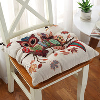 HKM-479187 Thickened Non-Slip Cotton and Hemp Chair Cushion for Children's Dining and Car Seats