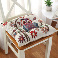 HKM-479187 Thickened Non-Slip Cotton and Hemp Chair Cushion for Children's Dining and Car Seats