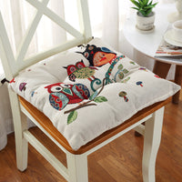 HKM-479187 Thickened Non-Slip Cotton and Hemp Chair Cushion for Children's Dining and Car Seats