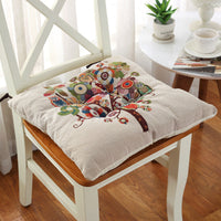 HKM-479187 Thickened Non-Slip Cotton and Hemp Chair Cushion for Children's Dining and Car Seats