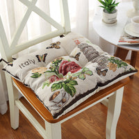 HKM-479187 Thickened Non-Slip Cotton and Hemp Chair Cushion for Children's Dining and Car Seats