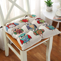 HKM-479187 Thickened Non-Slip Cotton and Hemp Chair Cushion for Children's Dining and Car Seats