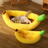 HKM-479251 Banana Nest Removable and Washable Pet Cushion Mat for Cats - Multiple Sizes Available