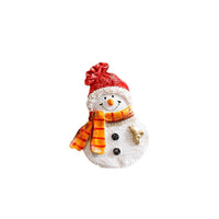 HKM-479251 Charming Resin Christmas Pendant - Elderly Snowman & Gingerbread Man Characters