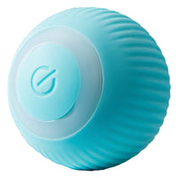 HKM-479315 USB Rechargeable Electric Gravity Rolling Ball Cat Toy - Silicone Teaser in Blue and Pink