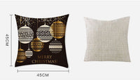 HKM-479507 Christmas-Themed Nordic Cushion Cover with Digital Printing - 45x45cm Pillowcase