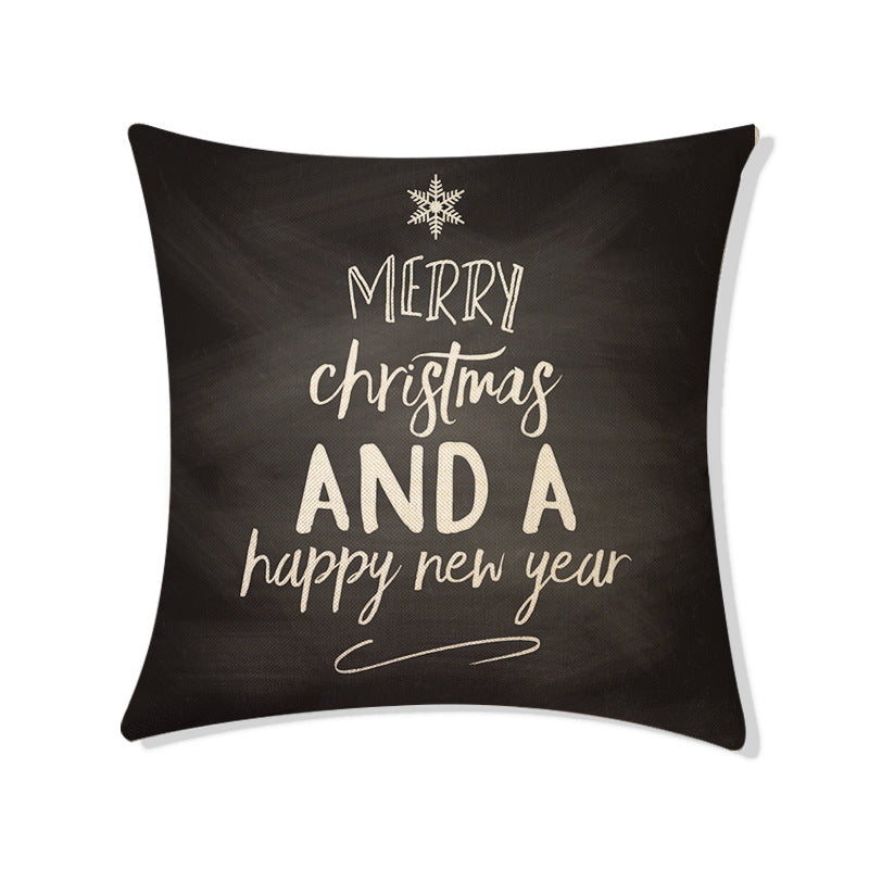 HKM-479507 Christmas-Themed Nordic Cushion Cover with Digital Printing - 45x45cm Pillowcase