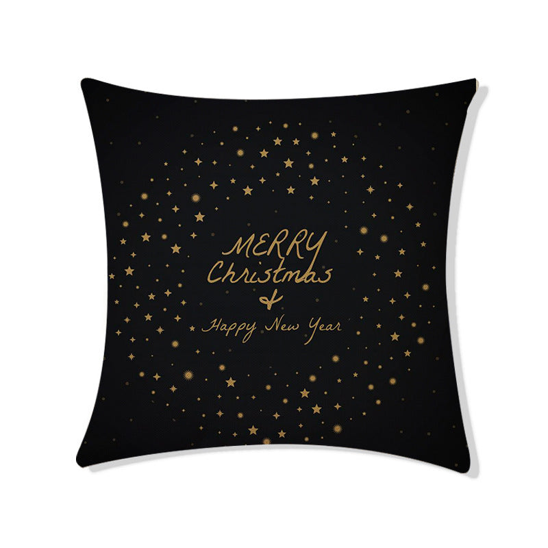 HKM-479507 Christmas-Themed Nordic Cushion Cover with Digital Printing - 45x45cm Pillowcase