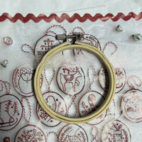 HKM-479763 Heart-Shaped Christmas Decorative Pendant Set - 8-Piece Fabric Embroidery Ornaments