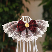 HKM-479827 Lace Collar Pet Bib with Saliva Towel for Dogs and Cats - Adjustable Sizes Available