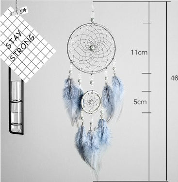 HKM-479891 Starry Sky Hand Woven Dream Catcher with Modern Simple Design, 11cm Net Circle, Length 46cm