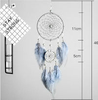 HKM-479891 Starry Sky Hand Woven Dream Catcher with Modern Simple Design, 11cm Net Circle, Length 46cm