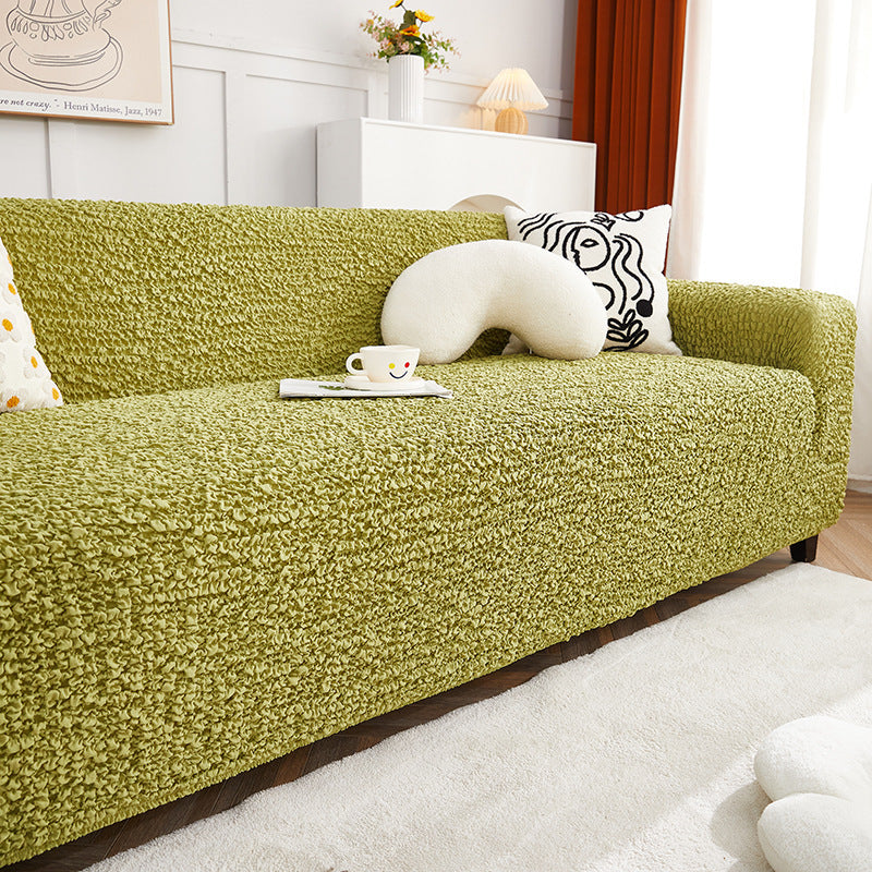 HKM-479955 Cream Style Stretch Sofa Cover - Modern All-Inclusive Design for Elegant Home Décor