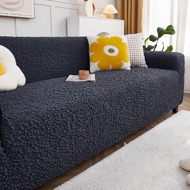 HKM-479955 Cream Style Stretch Sofa Cover - Modern All-Inclusive Design for Elegant Home Décor