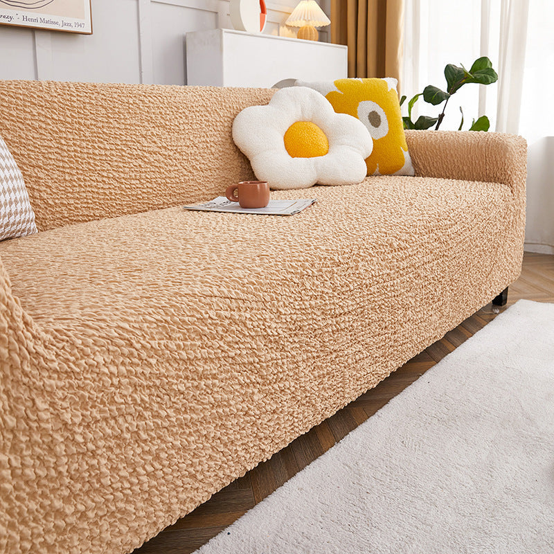 HKM-479955 Cream Style Stretch Sofa Cover - Modern All-Inclusive Design for Elegant Home Décor