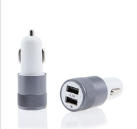 HKM-480147 Dual USB Aluminum Alloy Car Charger - 2.1A Output | Compatible with Tablets and Power Banks