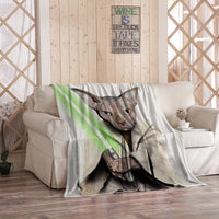 HKM-480275 Flannel Blanket with Cartoon Anime Print - Soft Polyester Fiber for Air Conditioning and Comfort