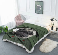 HKM-480275 Flannel Blanket with Cartoon Anime Print - Soft Polyester Fiber for Air Conditioning and Comfort