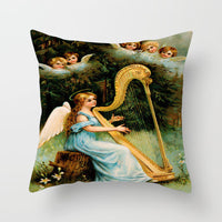 HKM-480339 Christmas Decorative Cushion Cover - 45x45 cm Polyester Pillow Cover for Living Room and Bedroom
