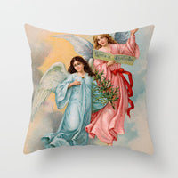 HKM-480339 Christmas Decorative Cushion Cover - 45x45 cm Polyester Pillow Cover for Living Room and Bedroom