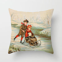 HKM-480339 Christmas Decorative Cushion Cover - 45x45 cm Polyester Pillow Cover for Living Room and Bedroom