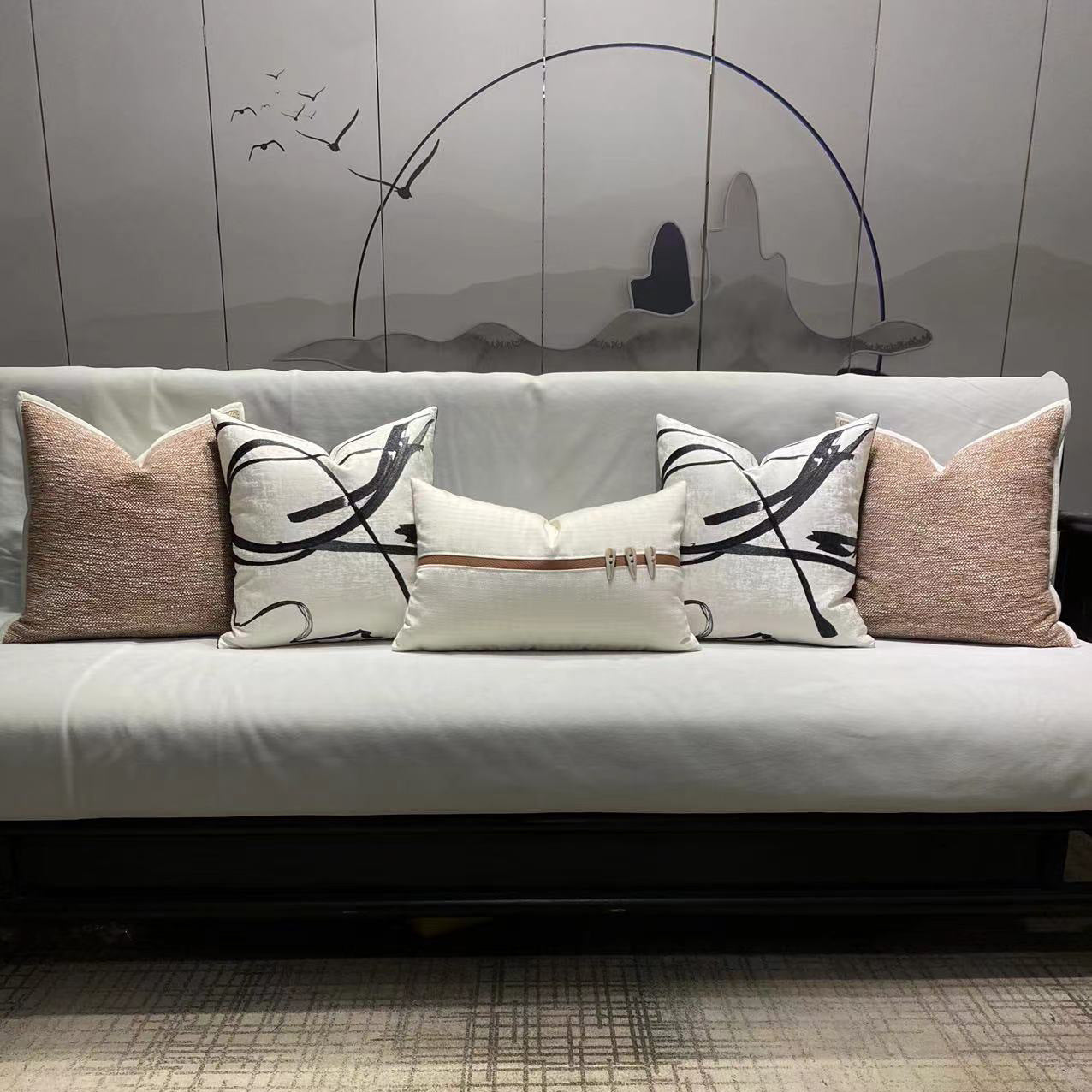 HKM-480403 Nordic Linen Throw Pillow Cover - Multiple Sizes Available