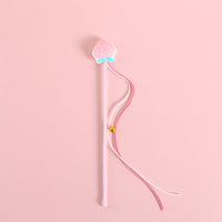 HKM-480595 Funny Cat Stick with Sounding Bells and Fruit-Shaped Tassels for Boredom Relief