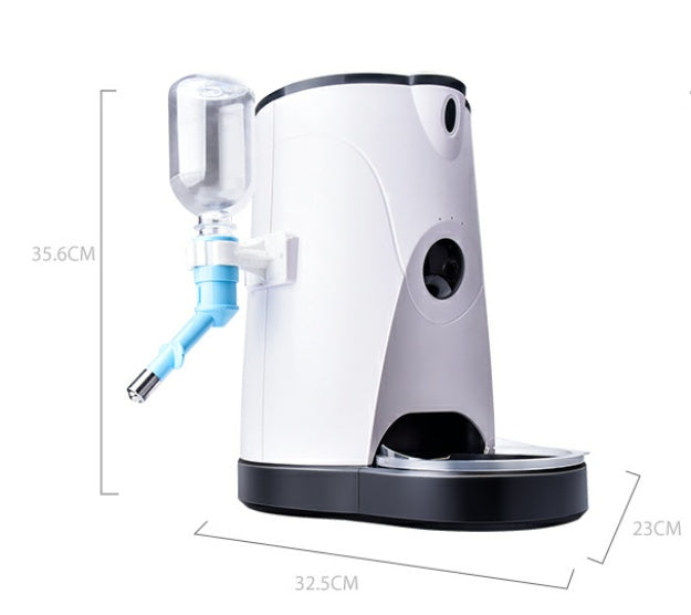 HKM-480787 Automatic Pet Feeder with HD Camera and Voice Intercom - 4L Capacity, Programmable Feeding Schedule, and Remote Access