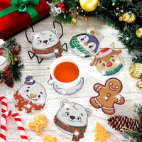 HKM-480915 Christmas Cartoon Diamond Art Painting Garden Stakes and DIY Full Drill Kits for Home Decor