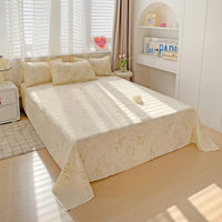 HKM-480915 Large Double Bed Sheet Coverlet with Pillowcases - Multiple Sizes Available
