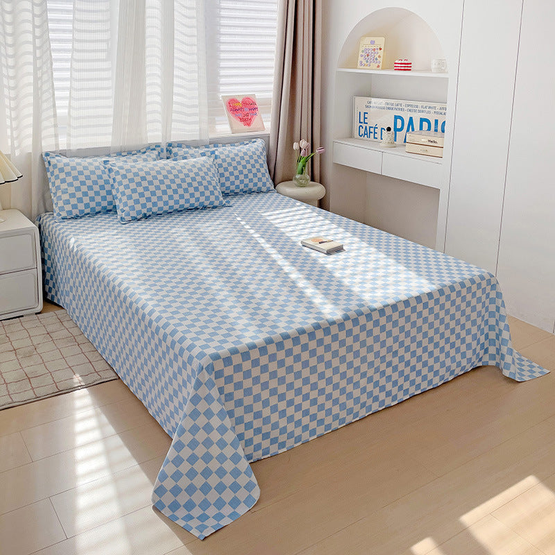 KTX-480915 Large Double Bed Sheet Coverlet with Pillowcases - Multiple Sizes Available