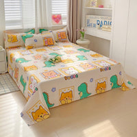 HKM-480915 Large Double Bed Sheet Coverlet with Pillowcases - Multiple Sizes Available