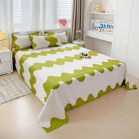HKM-480915 Large Double Bed Sheet Coverlet with Pillowcases - Multiple Sizes Available